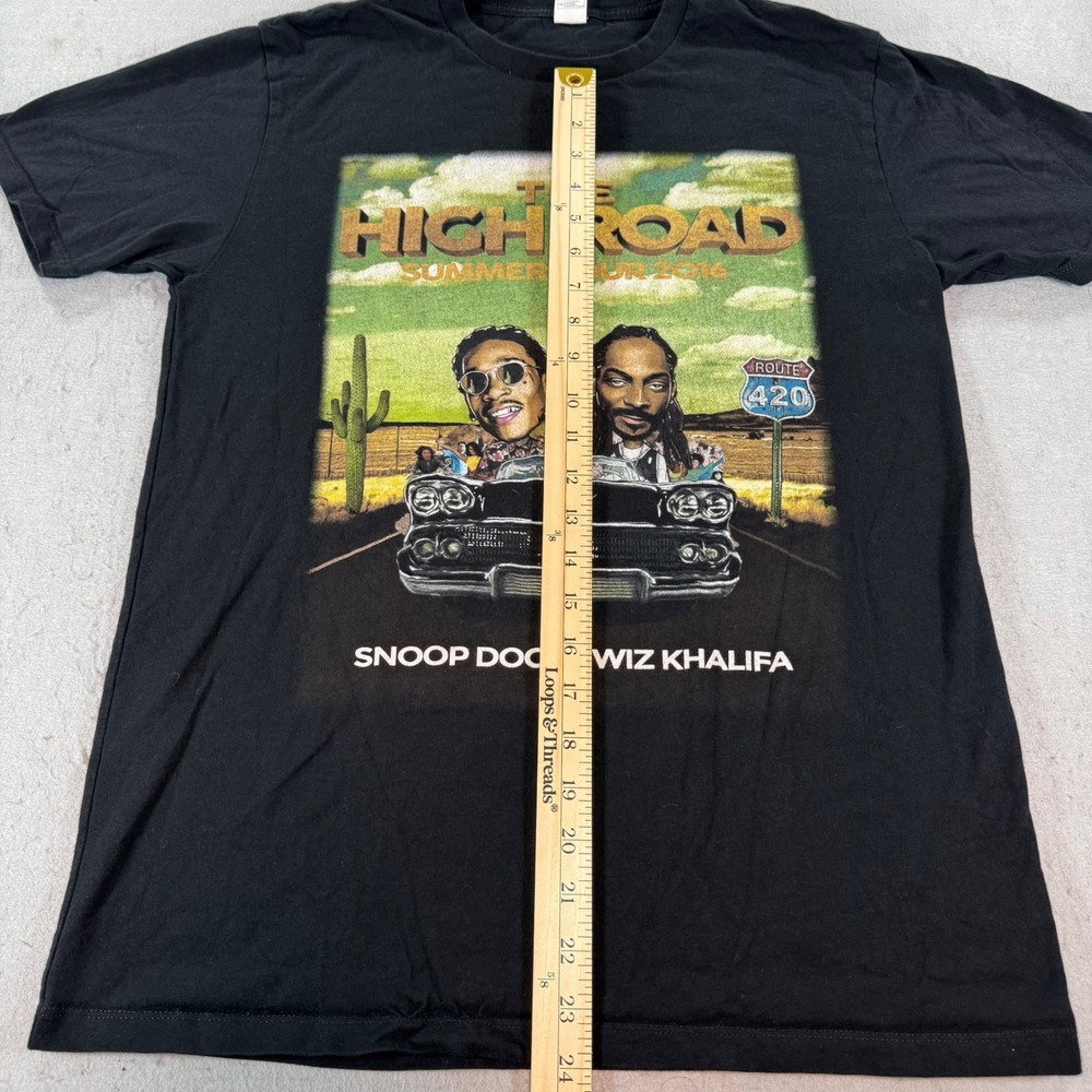 Snoop Dogg Wiz Khalifa High Road Summer Tour 2016 T Shirt‎ Mens M - Picture 6 of 6